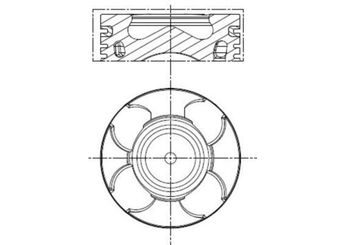 Piston (69.60MM-STD)  MAHLE 011 PI 00100 001  55197996 623590 624063