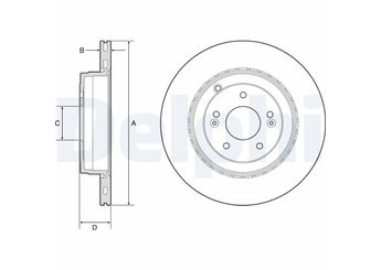 Fren Disk Ayna Arka Sağ ve Sol DELPHI BG4794C  584112M700 58411-2M700