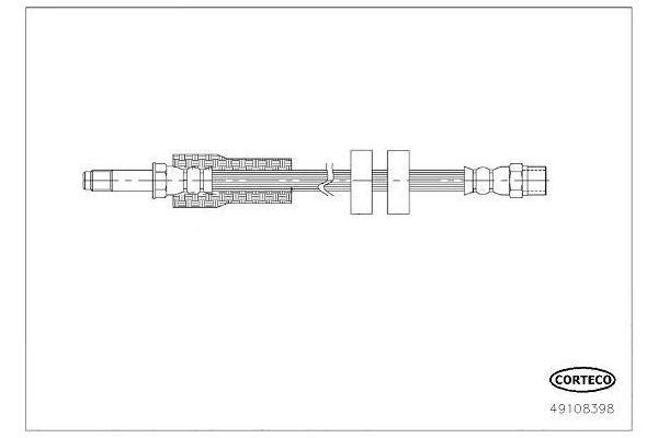 Fren Hortumu Ön Sağ veya Sol Volvo XC90 (07.2002->)  CORTECO 49108398