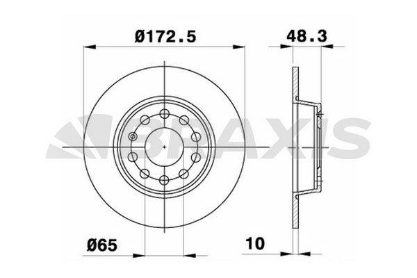 Fren Disk Ayna Arka Sağ ve Sol BRAXIS AE0071