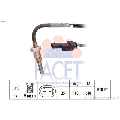 Egzoz Sıcaklık Sensörü  NGK 97770