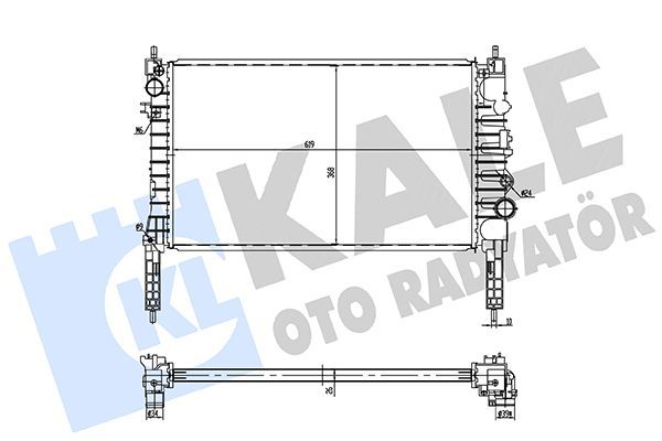 Su Radyatörü  Chevrolet Trax (2013->)  KALE 361545