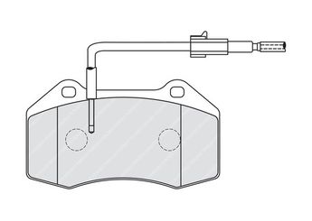Fren Disk Balata Ön FERODO FDB4040  71753265 77366290 77364716 5741889 77365201