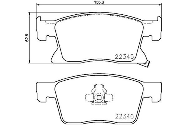 Fren Disk Balata Ön Opel Astra K HB (09.2015->)  BREMBO P 59 091