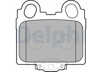 Fren Disk Balata Arka DELPHI LP1510  446630120 446630121 446630122 446630130 446630160 446630161 446630190 446622180 446630151 446651010 446651011 446651020 04466-30120 0446630121 0446630122 0446630130 0446630160 0446630161 0446630190 0446622180 0446630151 0446651010 0446651011 0446651020