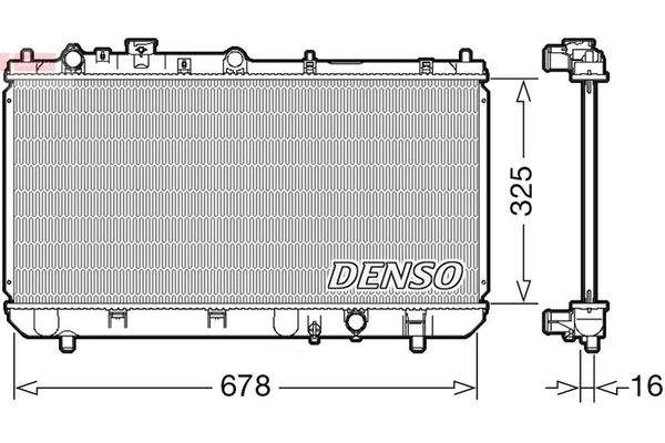 Su Radyatörü  DENSO DRM44032
