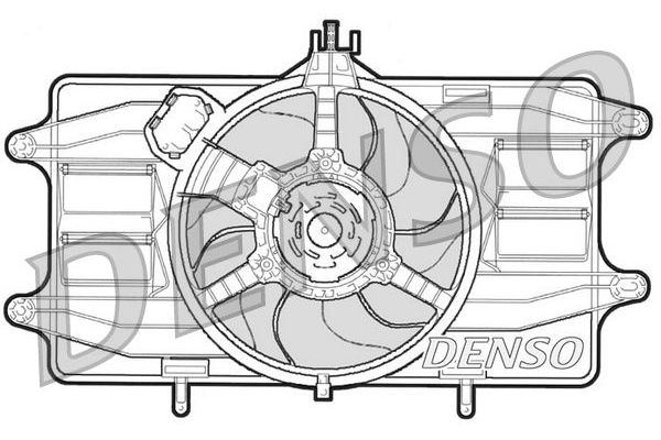 Radyatör Fan ve Motoru  DENSO DER09020
