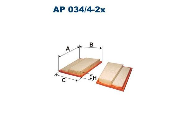 Hava Filtresi  Mercedes E -Serisi S.Wagon (BM 211)(01.2003->)  FILTRON AP 034/4-2X