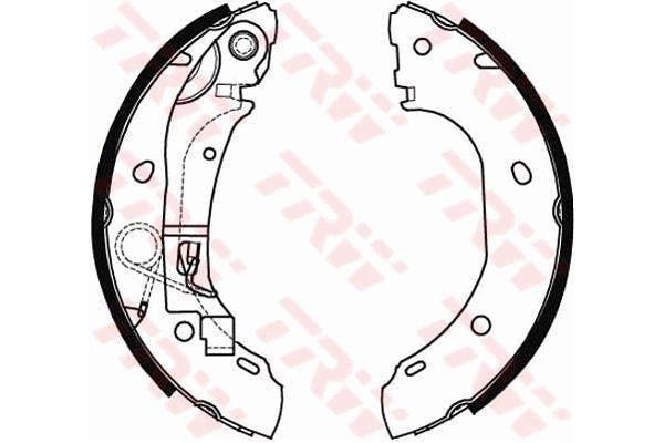 Fren Pabuçlu Balata Arka Peugeot Boxer (290/330) P.Van, Camlı Aks:2850mm (2002->2006)  BEŞER BS21430