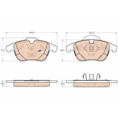 Fren Disk Balata Ön TRW GDB1960