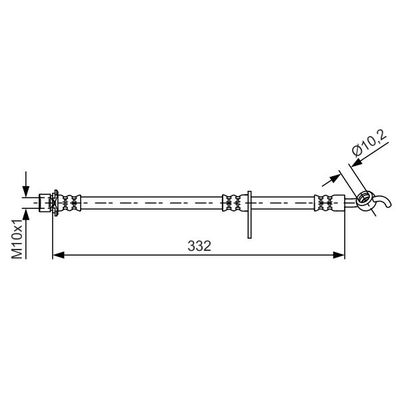 Fren Hortumu Arka Sağ veya Sol Toyota Auris (E15)(10.2006->)  BOSCH 1 987 481 654