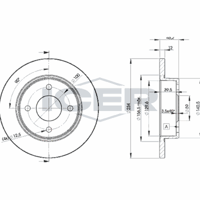 Fren Disk Ayna Ön Sağ ve Sol FRENBU 26603