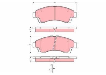 Fren Disk Balata Ön MGA 55480  UGY93323Z UGY93328Z UGY9-33-28Z UGY9-33-23Z