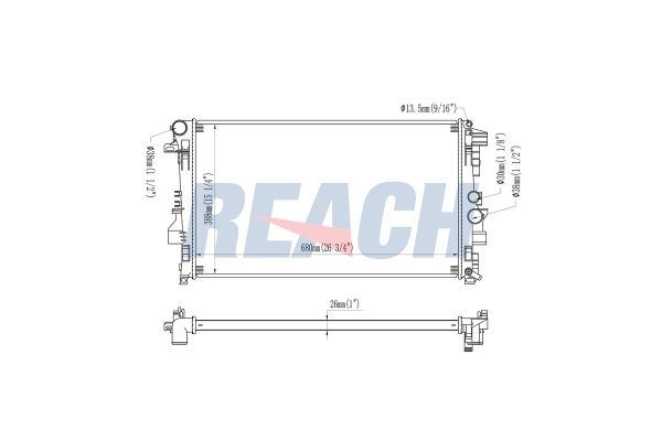 Su Radyatörü  Mercedes Viano 4 Matıc (639)(09.2010->)  BEHR 8MK 376 719-741