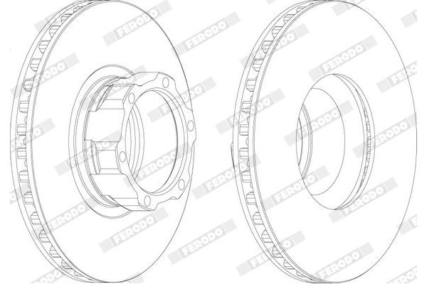 Fren Disk Ayna Ön Sağ ve Sol FERODO FCR119A