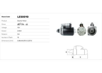 Marş Dinamosu  LUCAS ELEKTRIK LES0010  3116683EX 3116683R91 1447301M91 26358R 2873002 2873002T