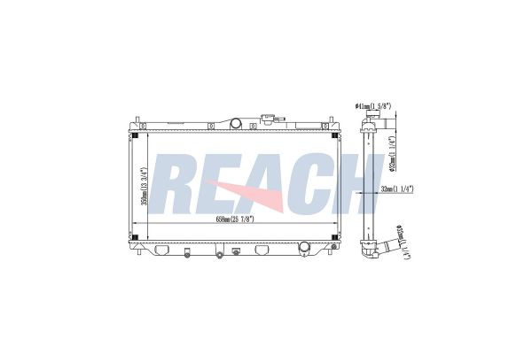 Su Radyatörü  Honda Accord (CB/CC)(10.1989->)  MAHER 14633