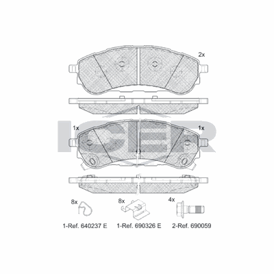 Fren Disk Balata Arka Ford Ranger (TKE)(2011->)  FORD ORJINAL JB3C2M007AB
