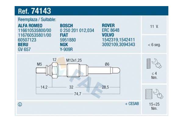 Isıtma Bujisi  ET1 ET078141