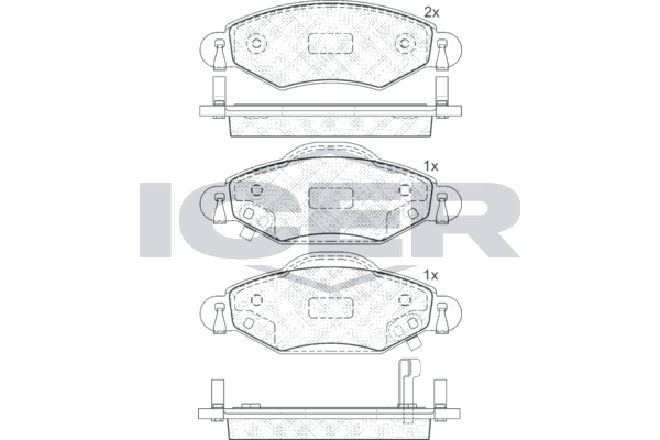 Fren Disk Balata Ön Toyota Yaris (NCP1/NLP1/SCP1)(1999->)  MAGNETI MARELLI 323700009200