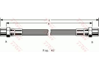 Fren Hortumu Arka Sağ veya Sol AUTOTECH TVP12  321611775 431611775A 321 611 775 861611775 861 611 775 321611775B 321 611 775 B