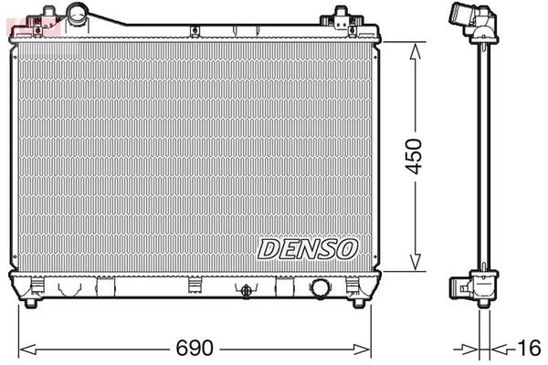 Su Radyatörü  DENSO DRM47031