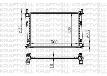 Su Radyatörü  KRAFTVOLL 08040006  17117805627 1141490 1214785 1222562 1325831 4S6H8005DA C20115200 C201-15-200 C40115200 C401-15-200