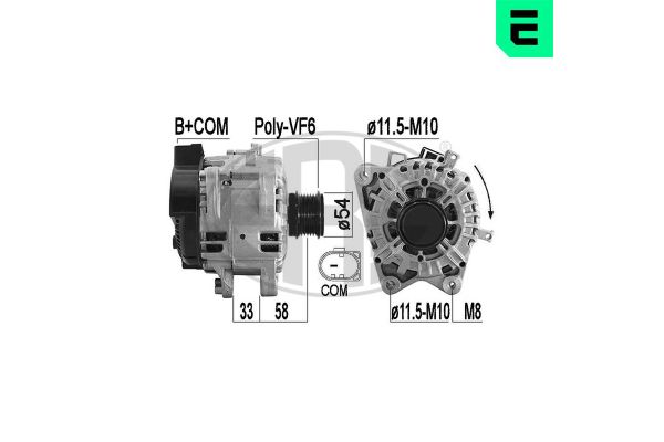 Alternatör  Ford Focus S.Wagon (CGE)(2018->)  ERA 209588