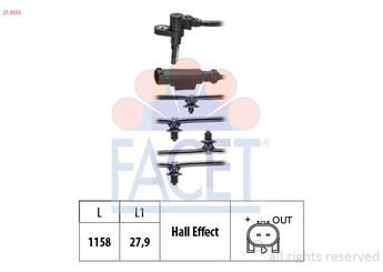 Abs Sensörü Arka Sağ FASE 33-428-015  A6394409834 A6394400932 A 639 440 09 32 A 639 440 98 34 A6395402317 A 639 540 23 17