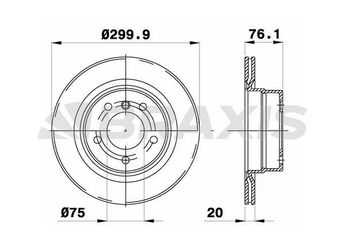 Fren Disk Ayna Arka Sağ ve Sol BRAXIS AD0988  34216855005