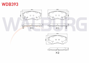 Fren Disk Balata Ön WALBURG WDB393  