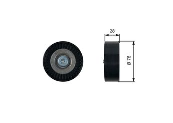 Vantilatör Kayış Gergi Rulmanı  GATES T36423  A2712000570 2712000570