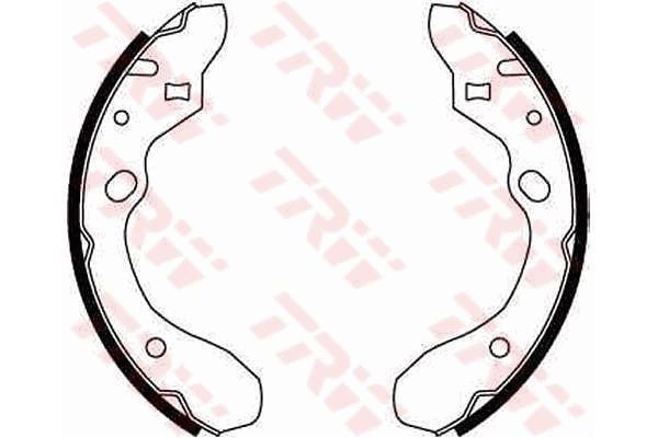 Fren Pabuçlu Balata Arka Mazda 323 C/F/S Sedan (BA)(04.1994->)  TRW GS8582