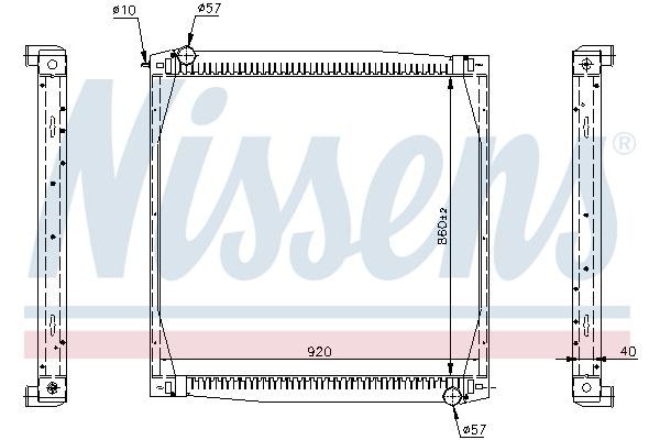 Su Radyatörü  NISSENS 64069A