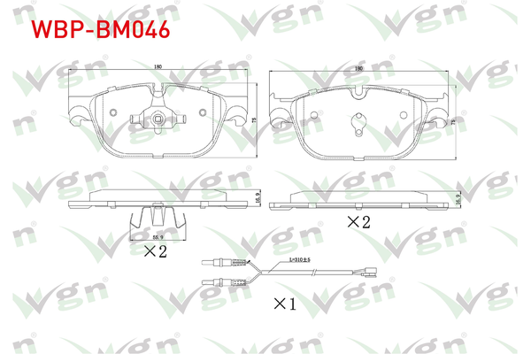 Fren Disk Balata Ön WGN WBP-BM046