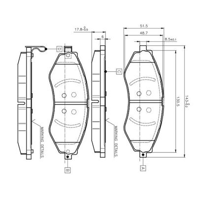 Fren Disk Balata Ön Chevrolet Lacetti HB (2005->)  BOSCH 0 986 TB2 319