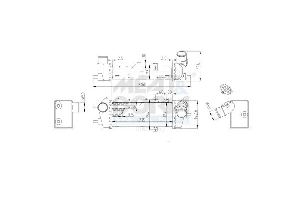 Turbo Radyatörü  Hyundai i30 Cw (FD)(02.2008->)  MOBIS 282712A600