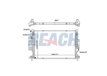 Su Radyatörü  VEKA 16-1935B  EJ738005AH 1857556 1920192 2237092 2439725 EJ738005AF EJ738005AG EJ738005CA