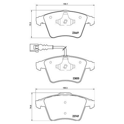 Fren Disk Balata Ön BREMBO P 85 149