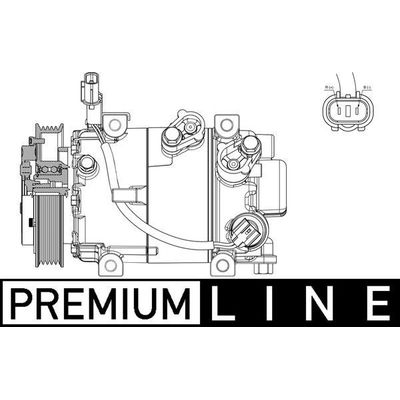 Klima Kompresörü  Kia Ceed Sportswagon (JD)(2012->)  MAHLE ACP 629 000P