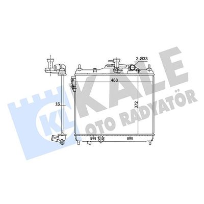 Su Radyatörü  Ford Transit/Tourneo Custom Kombi/Kombi Van (TTF)(2012->)  KALE 362710