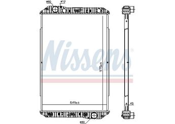 Su Radyatörü  NISSENS 625710  7702247462 3755000403 3755000503 3755000603 3755000703 9405000603 9405000703 9405001803 A3755000503 A3755000504 A3755000603 A3755000703 A9405000603 A9405000703 A9405001803