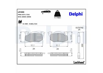 Fren Disk Balata Ön DELPHI LP490  LP490 1617247780 425272 425273 425498 425499 245050 2450.50 424862 4248.62 424865 4248.65 424874 4248.74 424878 4248.78 425018 4250.18 425033 4250.33 425034 4250.34 425035 4250.35 425036 4250.36 425043 4250.43 425049 4250.49 425051 4250.51 425052 4250.52 425057 4250.57 425069 4250.69 425072 4250.72 425075 4250.75 425076 4250.76 425088 4250.88 425097 4250.97 425127 4251.27 425141 4251.41 425168 4251.68 425261 4252.61 425265 4252.65 4252.72 4252.73 425275 4252.75 425283 4252.83 4254.98 4254.99 E172150 7701002711 7701 002 711 7701201542 7701 201 542 7701202057 7701 202 057 7701202216 7701 202 216 7701202217 7701 202 217 7701202283 7701 202 283 7701202302 7701 202 302 7701202475 7701 202 475 7701202518 7701 202 518 7701202711 7701 202 711 7701202833 7701 202 833 7701202847 7701 202 847 7701202892 7701 202 892 7701204520 7701 204 520 7701204530 7701 204 530 7701204708 7701 204 708 7701204903 7701 204 903 7701205317 7701 205 317 7701349869 7701 349 869 7701349969 7701 349 969 7702124771 7702 124 771 7702163324 7702 163 324 7711130008 7711 130 008 7711130034 7711 130 034