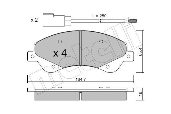 Fren Disk Balata Ön Ford Transit P.Van (TT9)(2006->)  MGA 55637