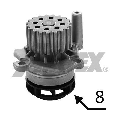 Devirdaim Su Pompası  Volkswagen Eos (1F8)(11.2010->2015)  AIRTEX 1992