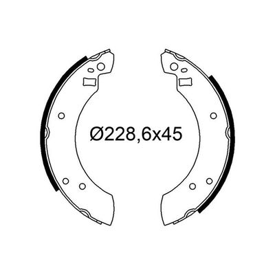 Fren Pabuçlu Balata Arka VALEO 564327