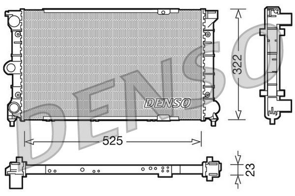 Su Radyatörü  DENSO DRM32031