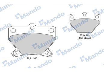Fren Disk Balata Arka MANDO MBF015850  MBF015850 446620090 04466-20090 446652010 04466-52010 446652020 04466-52020 446652030 04466-52030 446652040 04466-52040 446652050 04466-52050 446652060 04466-52060 4466YZZD5 04466-YZZD5 PA511H PA544