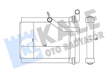 Kalorifer Radyatörü  KALE 358605  79110SAAG02 79110-SAA-G02