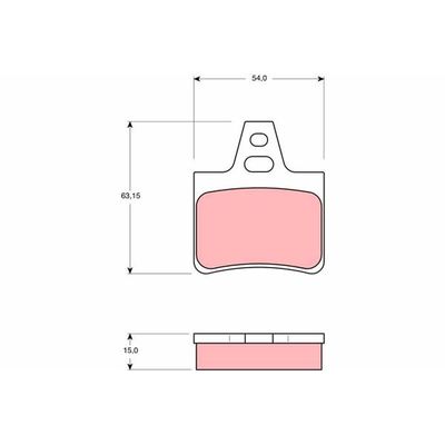 Fren Disk Balata Arka Citroen CX 5 Kapı (07.1985->)  TRW GDB986